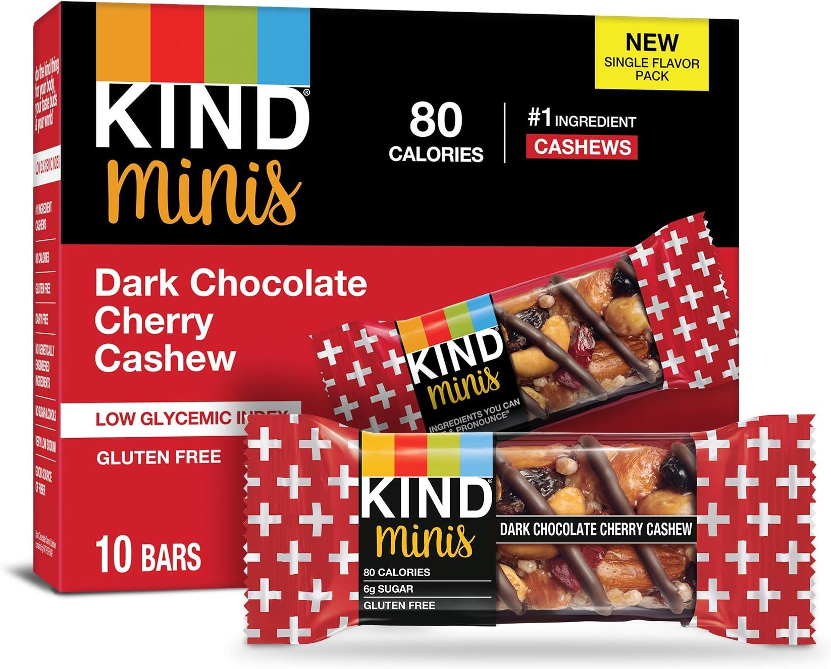 KIND Minis Bar, Dark Chocolate Cherry Cashew, 80 Count Pricepulse