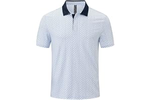 JHMORP Men's Golf Polo Shirts Short Sleeve Moisture Wicking Quick Dry Sports T-Shirts
