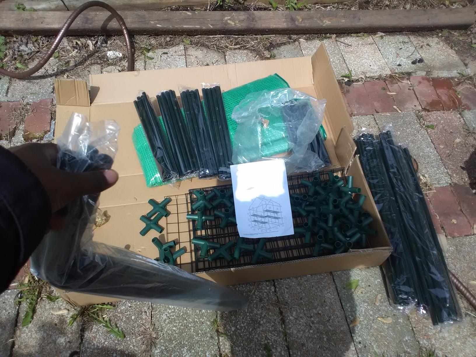 46/mo Finance VEIKOU Outdoor Storage Shed with Thickened Galvanized