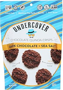 UNDERCOVER SNACKS CHOCOLATE CO Dark Chocolate & Sea Salt Quinoa Crisps (Only 1 piece that weighs 3 oz)