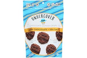 4465017-UNDERCOVER CHOCOLATE CO UNDERCOVER SNACKS CHOCOLATE CO Dark Chocolate & Sea Salt Quinoa Crisps (Only 1 piece that weighs 3 oz)