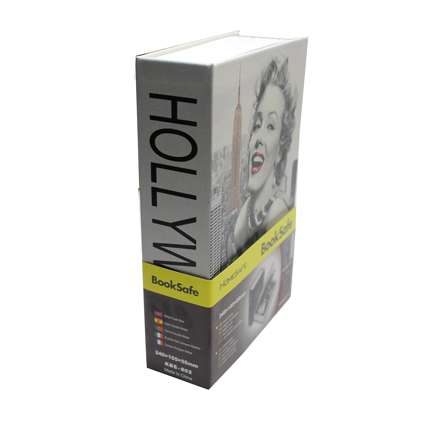 sepoxロックボックスwithキーロックBook Safe Regular B078J16DX8 Marilyn Monroe 