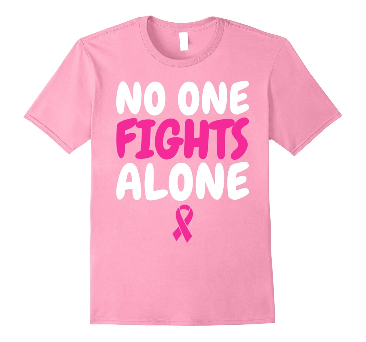breast cancer walk – no one fights alone – breast cancer awa-Art