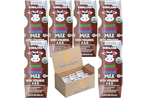 Organic Milk Chocolate | Grass Fed Vegan Milk With 8g Protein | Shelf Stable Single Serve Cartons | On-The-Go | 8.25 FL oz 6 Pack | Every Order is Elegantly Packaged in a Signature BETRULIGHT Branded Box!