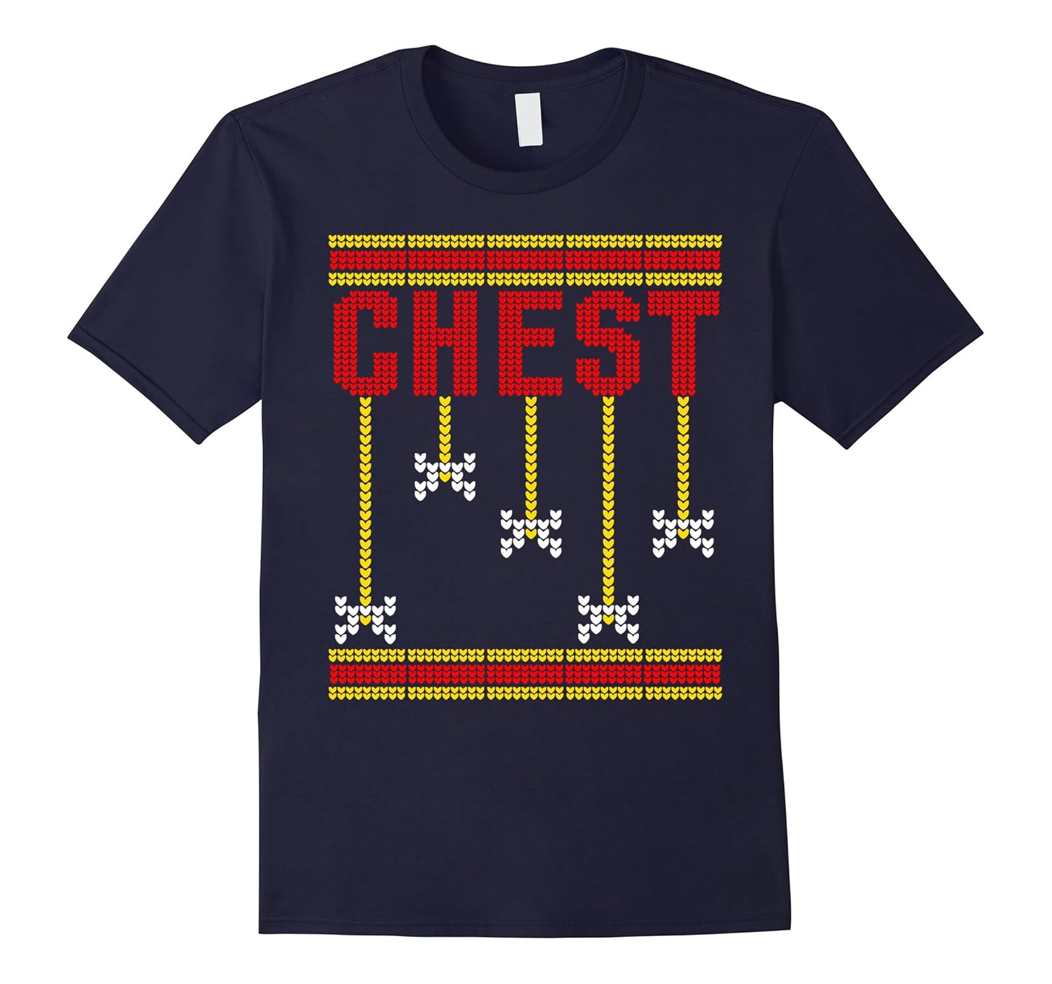 Chestnuts Couples Christmas Ugly Sweater T-shirt - Chest-FL