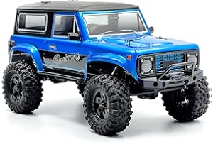 HOBBYPLUS CR-18P V3 Brushless Rushmore in Metallic Cyan - 1/18 Scale RC Truck Crawler with Off-Road RC Trucks Features, Portal Axles & Metal Gears - Ready-to-Run (1810416-V3)
