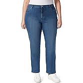 Gloria Vanderbilt Womens Amanda Classic High Rise Tapered Jean Plus Size