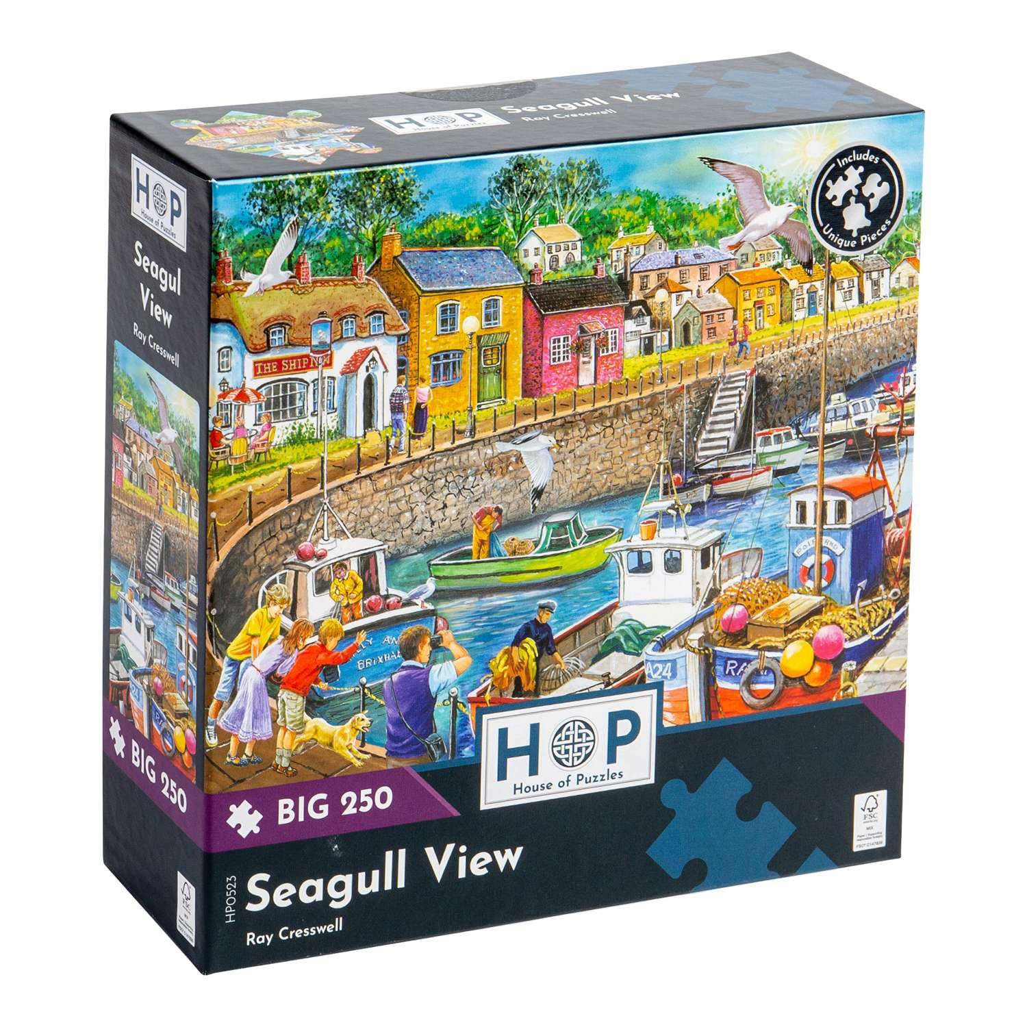 The House of Puzzles - Seagull View Jigsaw - Big 250 Piece Jigsaws For Adults & Kids, Extra Large Pieces, Artist Illustrated, Scenic Landscape, Deluxe Puzzle Gifts — image 1