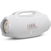 JBL Boombox 4 Portable Bluetooth Speaker, Waterproof, Deep Bass - White | Up To 34 Hours Playtime, IP68 Dustproof, AI Sound Boost For Louder Clearer Audio, Ideal For Beach, Pool, Boat And Outdoor Par