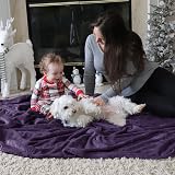 Bedsure Fleece Throw Blanket 150x200 cm Purple Microfibre view 7