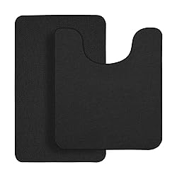 Bosap Bathroom Rugs Set 2 Pieces,Thin Bathroom