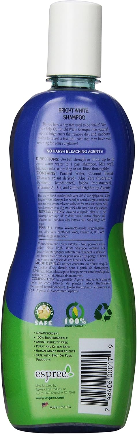 espree bright white dog shampoo