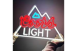 ACOPAEY Crs Light Neon Signs for Wall Decor Neon Lights for Bedroom Led Beer Sign for Man Cave Bar Pub Restaurant Christmas Gift