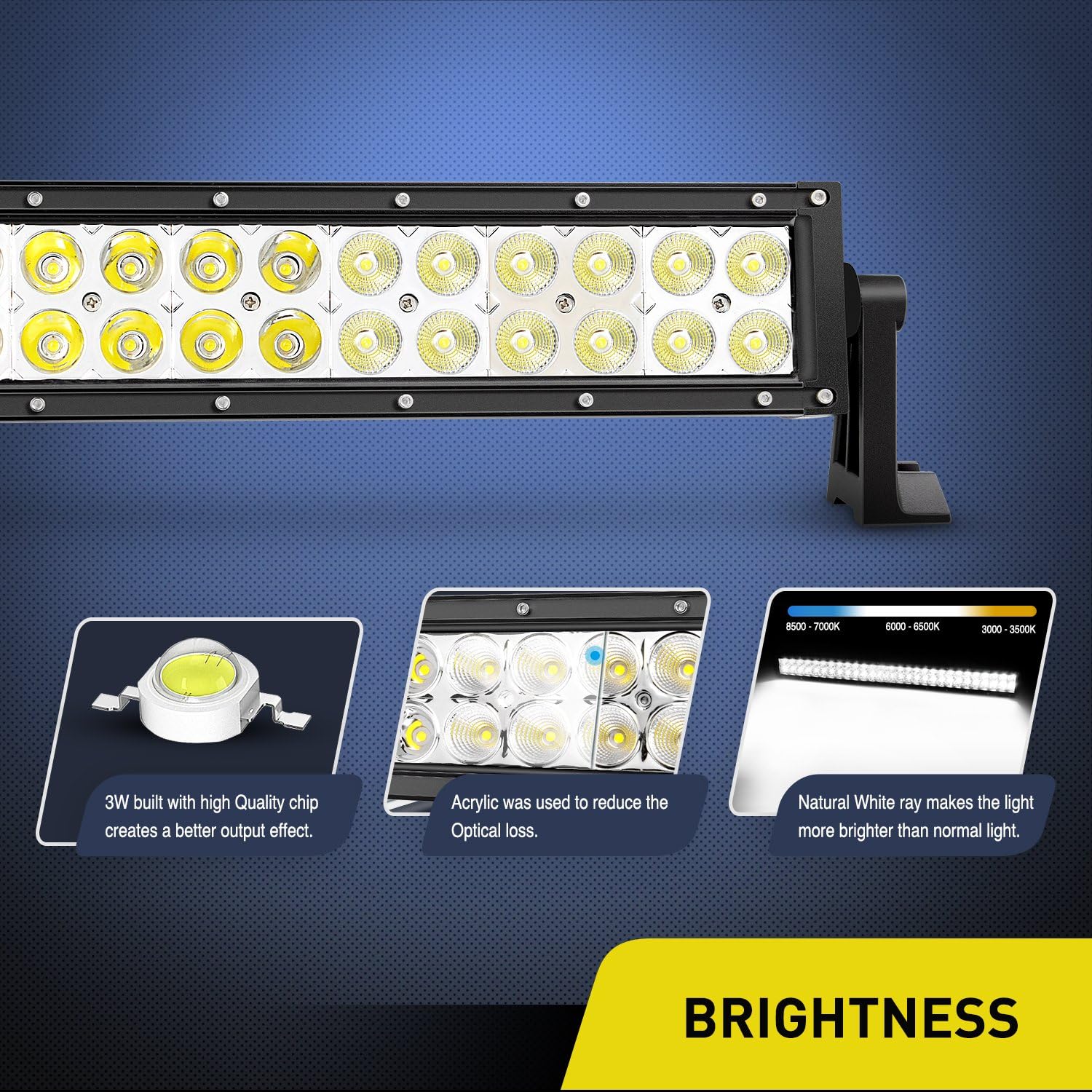 LED Light Bar Nilight 32 Inch 180W Spot Flood Combo LED Driving Lamp Off Road Lights LED Work Light Boat Jeep Lamp,2 Years Warranty: Automotive