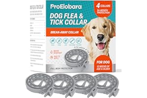 PROELOBARA Flea and Tick Prevention Collars for Dogs: Effective Pet Flea Tick Treatment for Dog Collar - Adjustable Natural Flea Tick Collars for Extra Large, Medium, Small Dogs, Fleas Ticks Control for Puppies