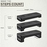 Xn8 Sports Adjustable Exercise Stepper 5/10/15 cm Home Gym Steppers view 7