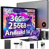 2026 Tablet with Keyboard,Stylus &amp; Mouse, 10.3 Inch Android 13 Tablets, 2K IPS Screen, 19GB RAM 256GB (1TB TF), 8000mAh, 8-Core,8+13MP, 5G/2.4G WiFi,Tablets for Students, Adults, Play- Gray
