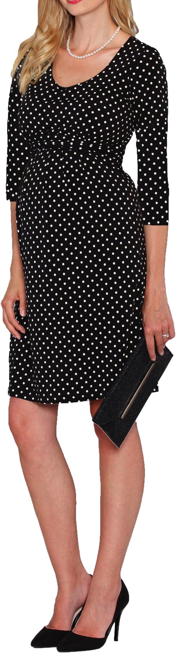Angel Maternity - Extra Soft Nursing Dresses with Easy acces - The Perfect Dress for Breastfeeding