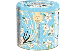 GOODSCIOUS Chiostro di Saronno Vanilla Custard Panettone Italian Cake - Breads & Bakery Traditional Italian Bread - Almond Bread Fresh Bakery Italian Desserts - Fresh Bread Italian Food in Blue Tin (26.45 oz)