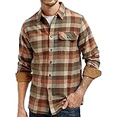 Westbro® Mens Flannel Shirts Long Sleeve Button Down Flannel Shirt for Men Plaid Shirt Mens Button Up Shirts Long Sleeve
