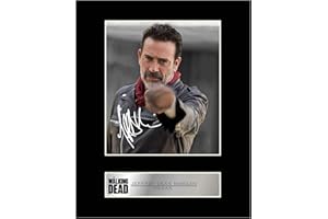 Iconic pics Jeffrey Dean Morgan Signed Mounted Photo Display Negan The Walking Dead