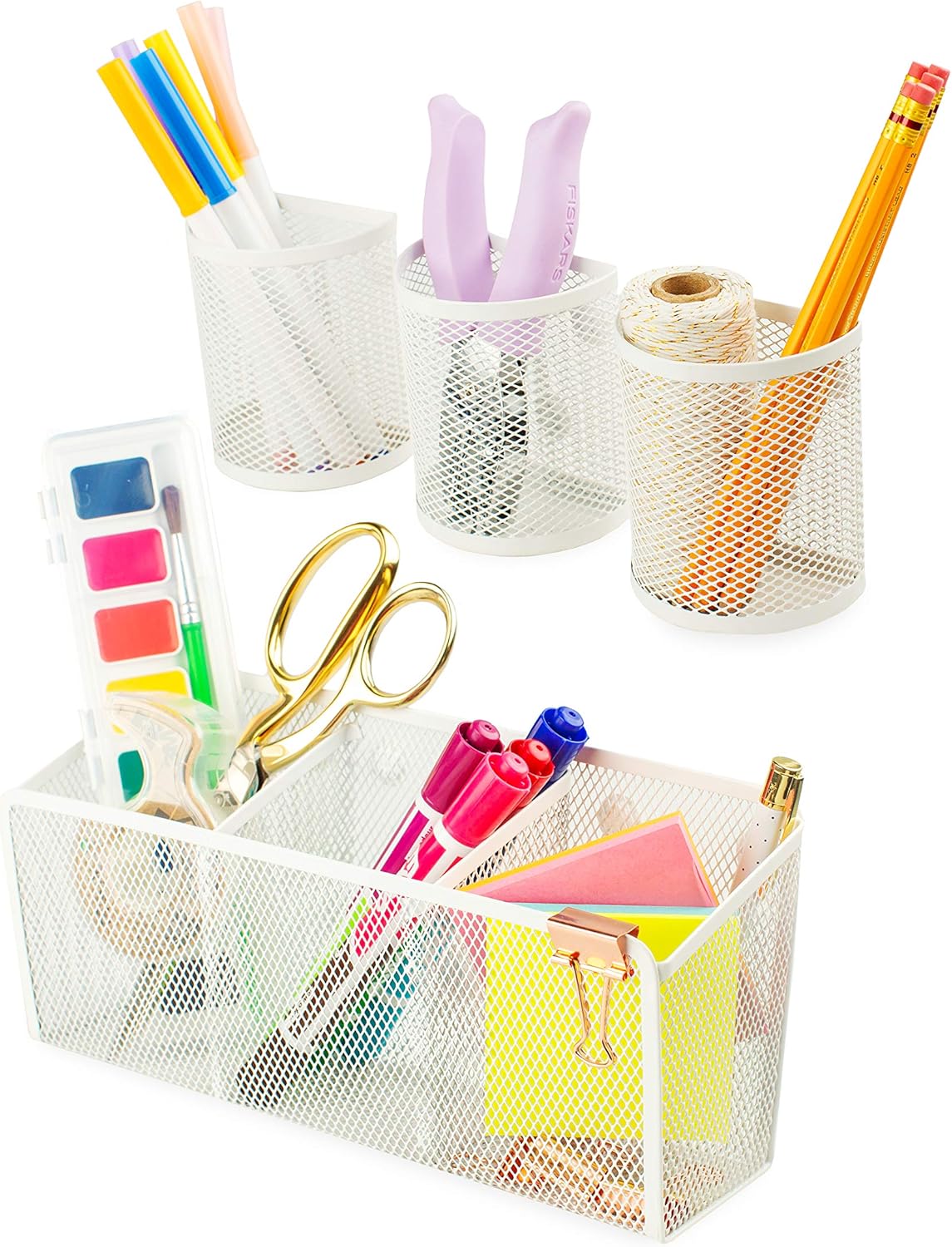 Awesome Office Supplies White Pen Holder (4Pack