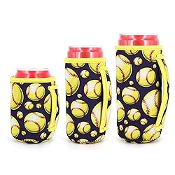 3 Pack Reusable Neoprene Insulated Can Sleeve with