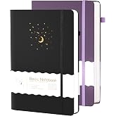 CAGIE Journal for Women Men Dream Lined Journaling Notebooks Diary, 2 Pack | Hardcover, Total 392 Page, with Pen Loop, Bookmark, Elastic Band, Portable A5, for Writing Work Travel Business Gift