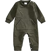Ledy Champswiin Baby Boy Girl Clothes Winter Romper Solid Newborn Onesie Long Sleeve Fall Jumpsuits Infant One Piece Outfit