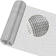 Hardware Cloth Wire Mesh Galvanised Welded Fence Roll Chicken Coop Rabbit Cage Guard Barrier Enclosure 25m X 1 2m