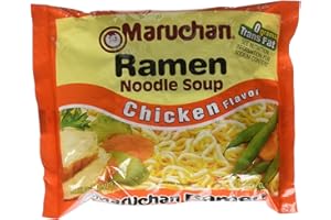 Maruchan Soup Ramen Noodle Chicken Flavor, 3 OZ (Pack of 24)