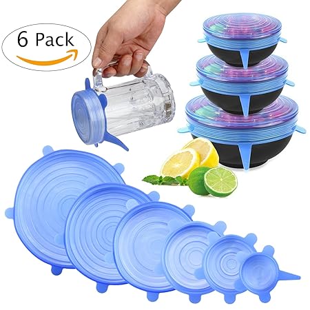 mujiang fundas de almacenamiento de silicona, 6 unidades de varios ...