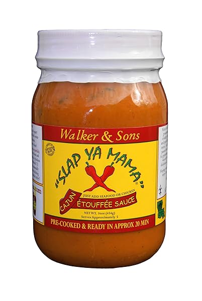 SLAP YA MAMA CAJUN ETOUFFEE SAUCE, 16-OUNCE JARS...