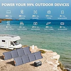 ALLWEI LiFePO4 Solar Generator 2400W with 2x 200W