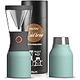 Asobu Coldbrew Portable Cold Brew Coffee Maker With a Vacuum Insulated 1 Liter Stainless Steel 18/8 Carafe Bpa Free (Mint Gre