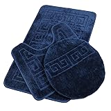 Pauwer Bathroom Rugs Sets 3 Piece with Toilet