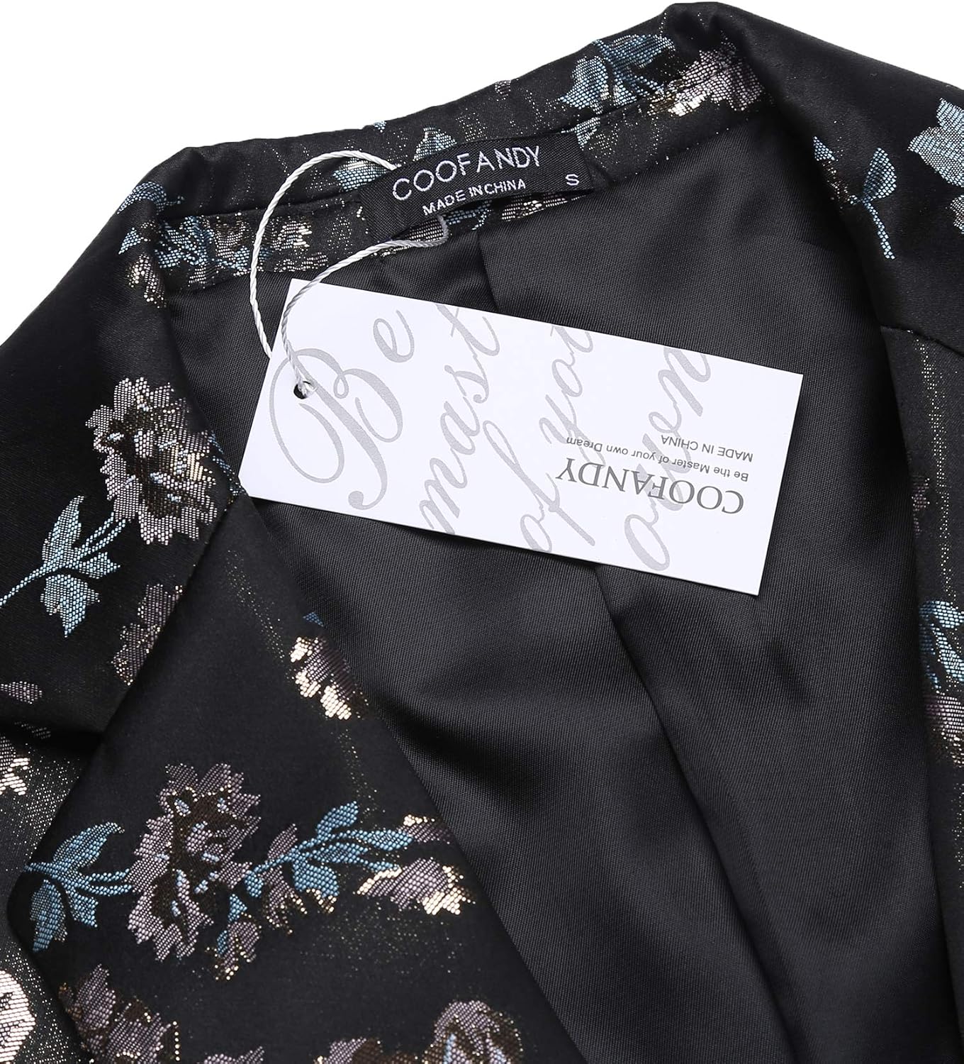 COOFANDY Men's Floral Blazer Slim Fit Dinner Tuxedo Prom Wedding Party Suit Jacket at  Men’s Clothing store