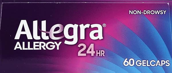 ALLEGRA ALLERGY 24 HOUR GELCAPS, 180 MG, 60 COUNT