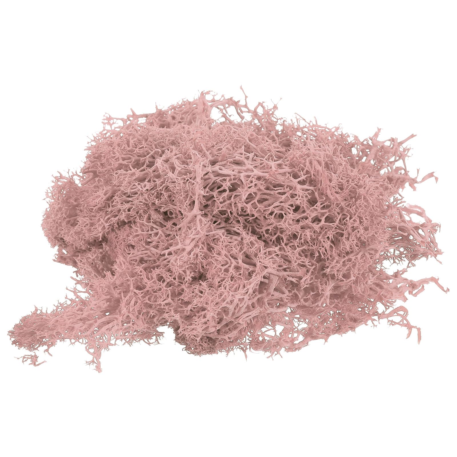 PATIKIL 3.5 OZ Fake Moss, Preserved Reindeer Moss Artificial Moss Lichen Centerpieces Decor Faux Moss for Potted Plants Christmas Craft, Pink