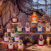 12 Pack Ogre Party Favor Halloween Potion Bottle Happily Ever After Label | Ogre Party Decor, 6.7oz Round Apothecary Bottle, 