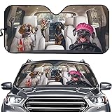 ZUXONGSY Dachshund Windshield Sun Shade Waterproof