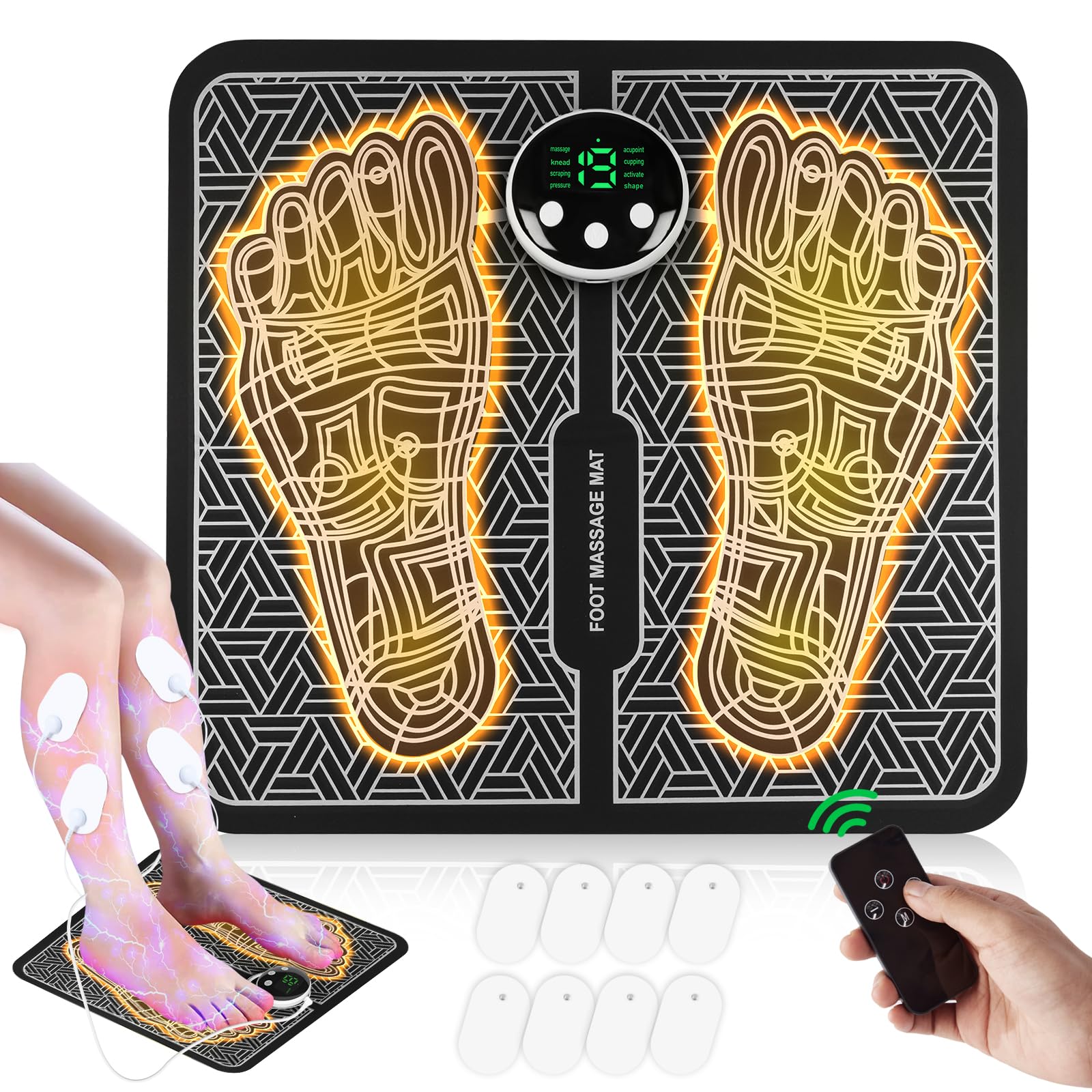 Photo 1 of Phixnozar TENS & PMS,Transcutaneous Electronic Nerve Stimulator, EMS Foot Massage for Muscle Relaxation, LCD Display Screen