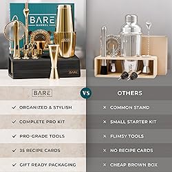 BARE BARREL® Mixology Bartender Kit Bar Set