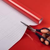 Hode Red High Gloss Vinyl Wrap Furniture Self Adhesive 30cmx3m Glitter view 7