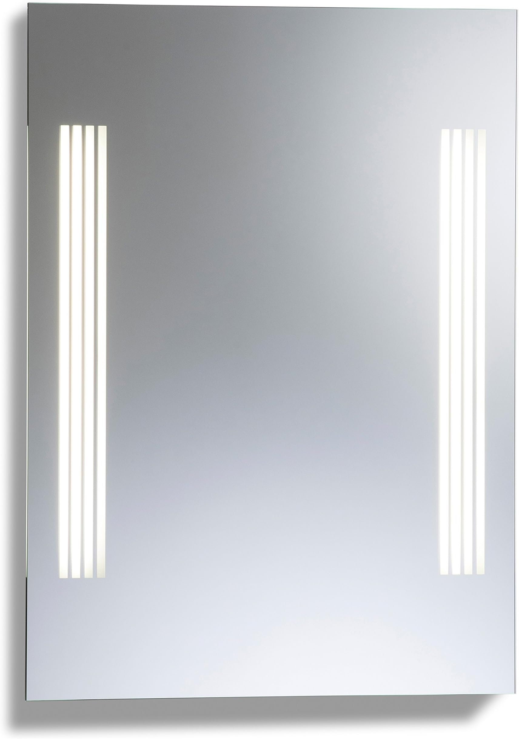 Neue Design Mood Apollo LED Illuminated Bathroom Mirror with Sensor, Shaver Socket and Demister Pad Fully Certified to British Standards 80X60cm