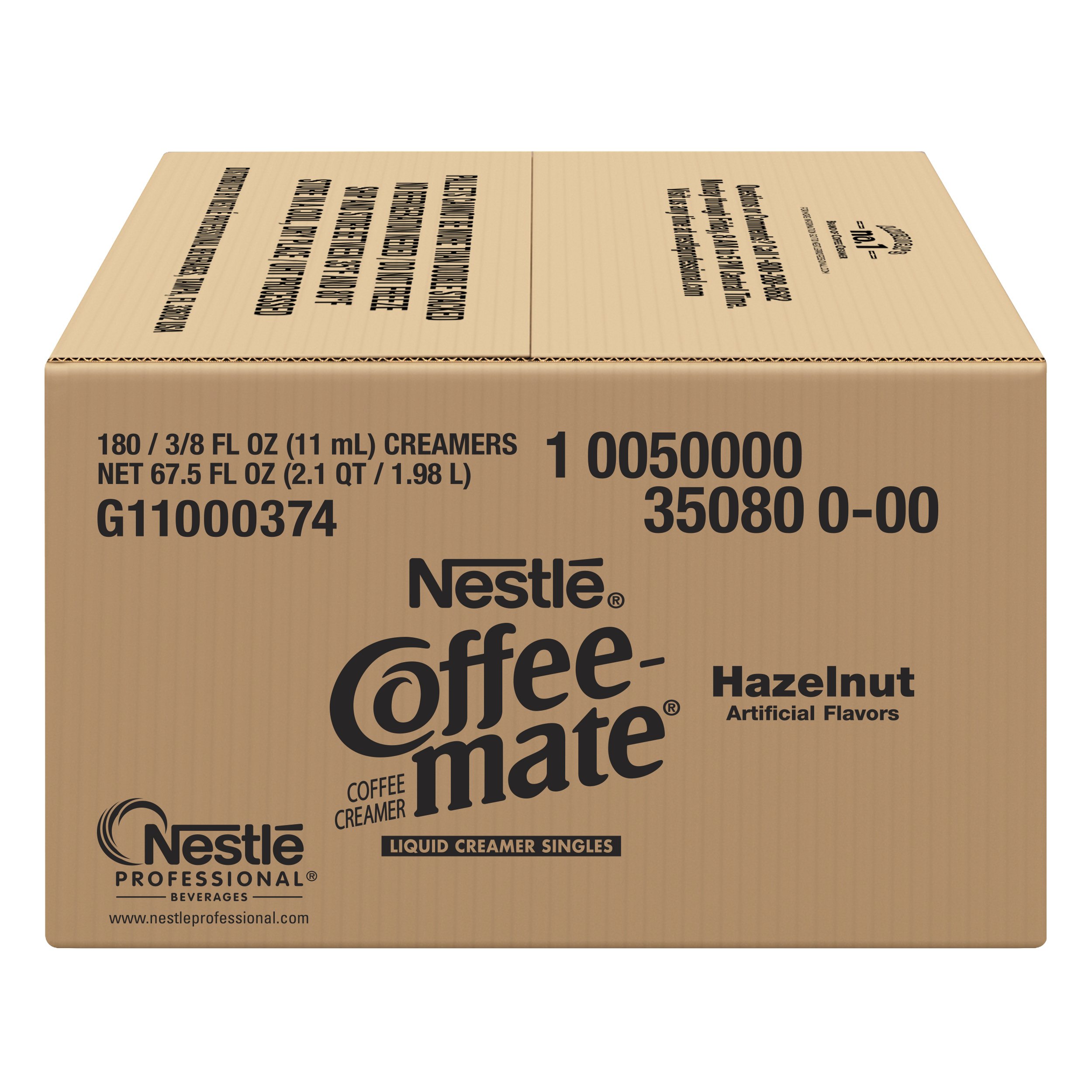 Nestle Coffee mate Liquid Creamer Singles, Hazelnut, 180 Count (Pack of