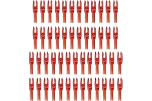 PATIKIL Archery Arrows Nocks 4.2mm 0.165", 50 Pack Clear Insert Arrow Nock Replacement for Hunting Arrows Compound Bow Recurv