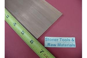STONER METALS 1/4"x 3" C110 Copper BAR 6" Long Solid Flat Bar .250"x 3.00" Mill Bar Stock H04