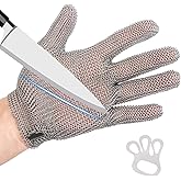 VINAER Cut Resistant Glove, Food Grade Stainless Steel Chainmail Butcher Glove for Cutting Meat Oyster Shucking Slicing Fish
