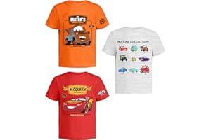 Disney Cars Lightning McQueen Pixar Graphic T-Shirt (Sets) Tow Mater Doc Cruz Finn Outfit Tee Toddlers Birthday Kids Clothes